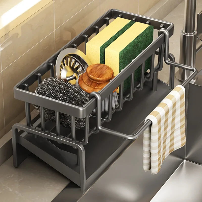 Sleek Self-Draining Sink Organizer™