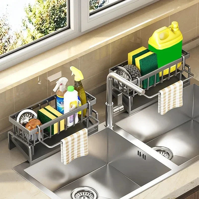 Sleek Self-Draining Sink Organizer™